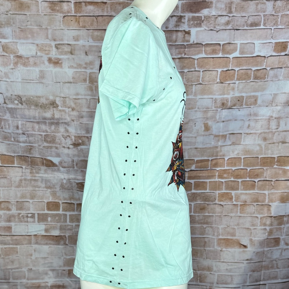 Affliction Black Label Women’s Short Sleeve Graphic Scoop Tee-Multiple Sizes-NWT - Picture 6 of 10